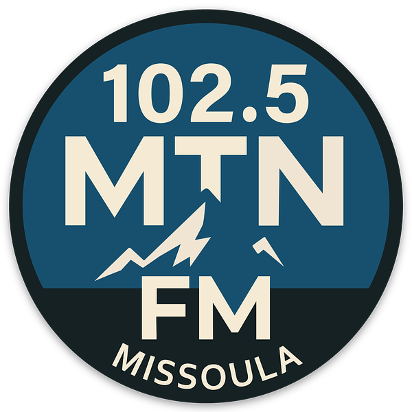 🎧 102.5 Mountain FM Logo Sticker